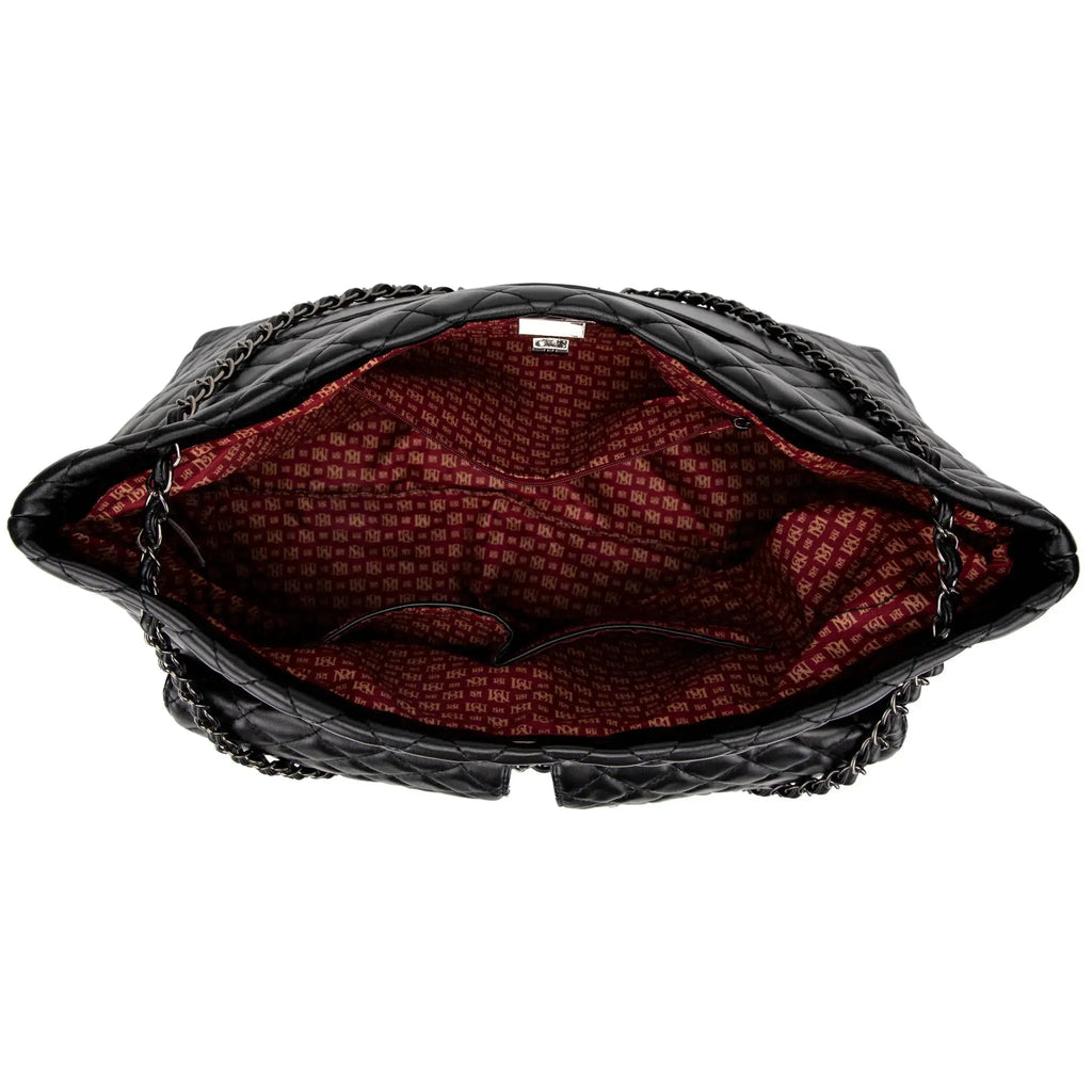 Diana Quilted Vegan Leather Weekender Duffel Bag Travellty