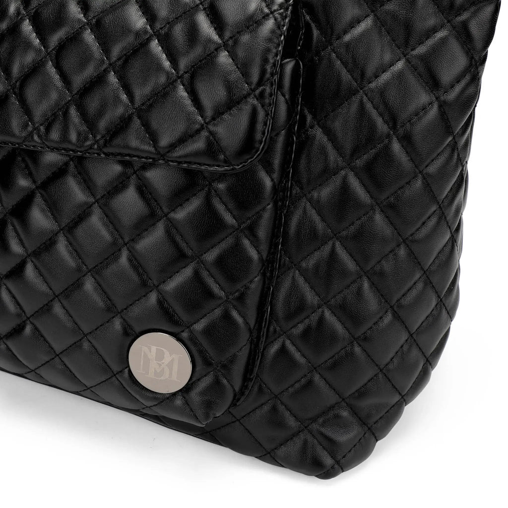 Diana Quilted Vegan Leather Weekender Duffel Bag Travellty