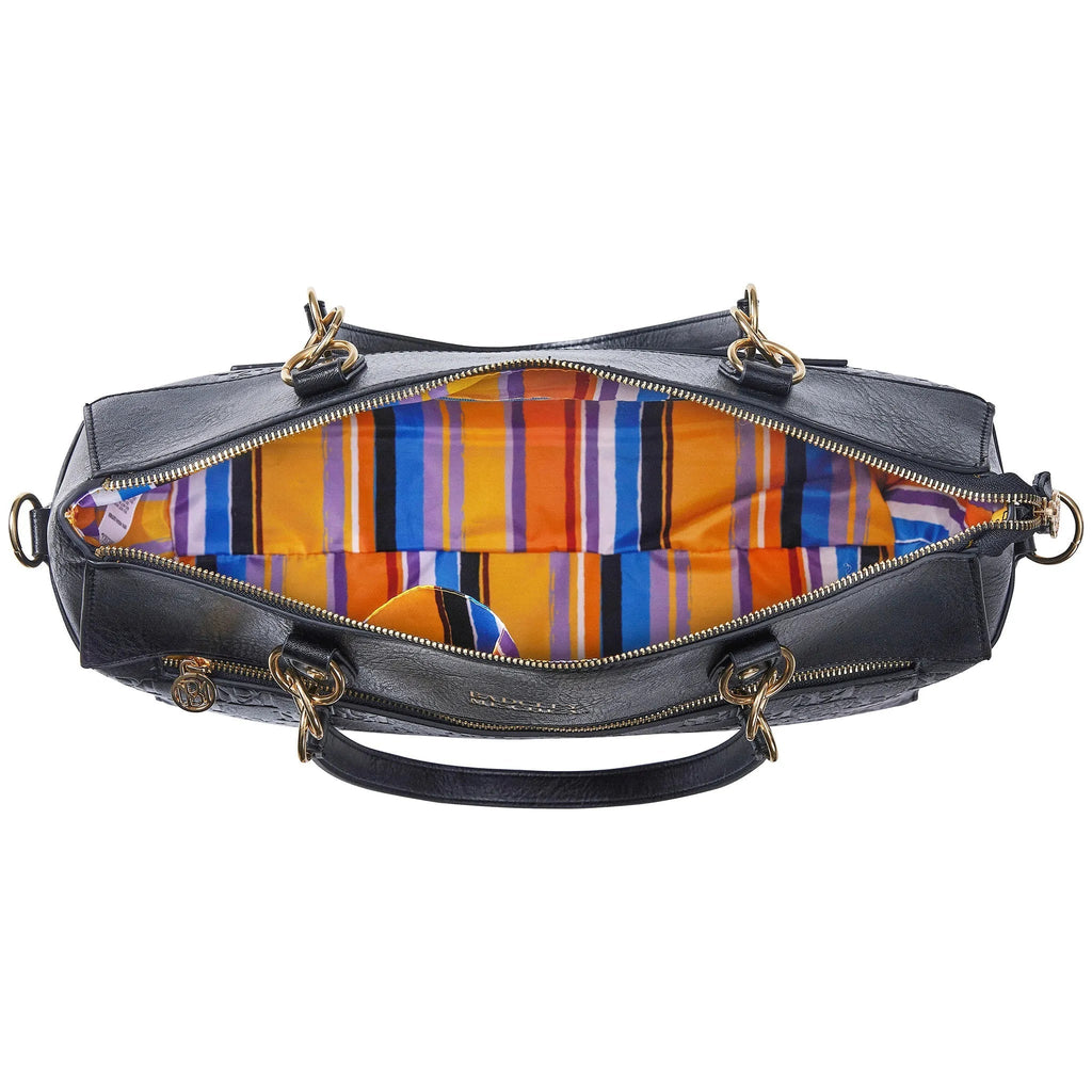 Madalyn Rustic Vegan Leather Weekender Tote Bag Travellty