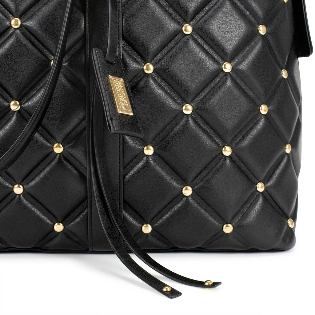 Diamond Quilted Vegan Leather Weekender Tote Bag Travellty