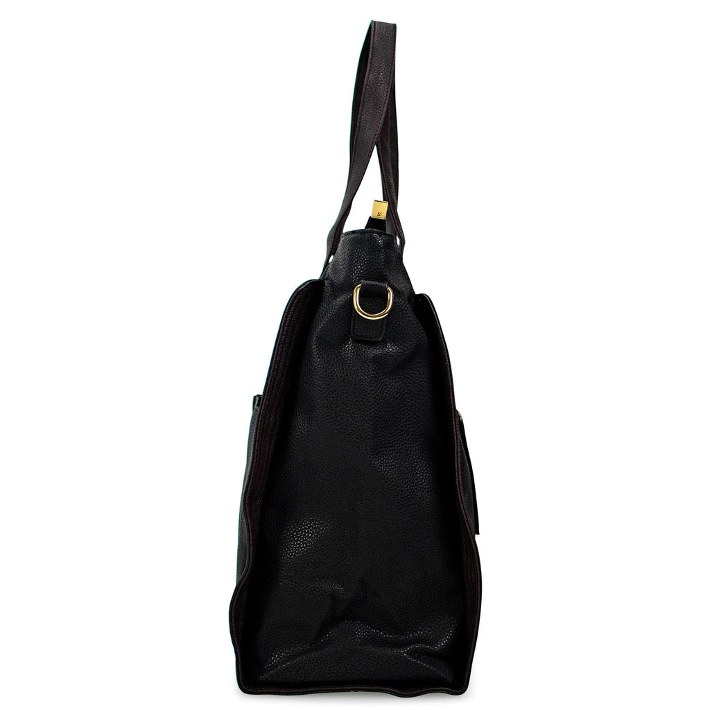 Rose Vegan Leather Weekender Tote Bag Travellty