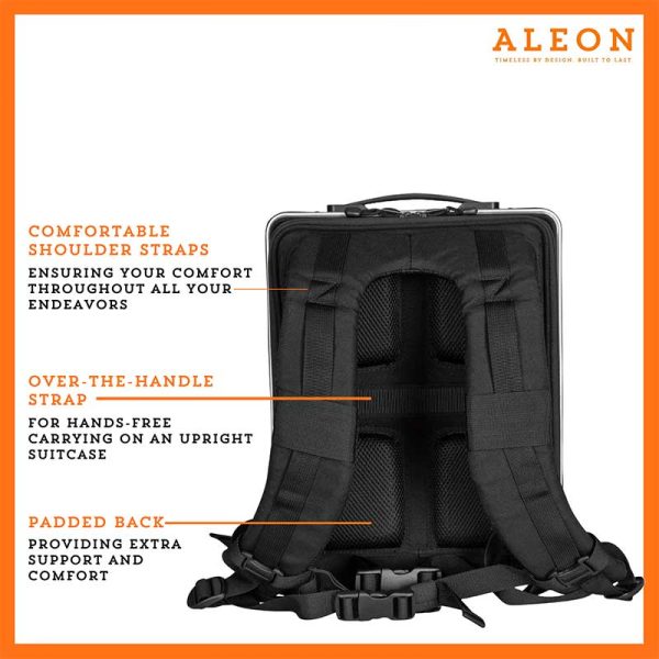 Aleon 17″ Aluminum Backpack LuggageDesigners