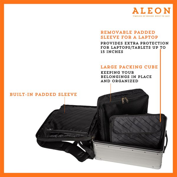 Aleon 17″ Aluminum Backpack LuggageDesigners