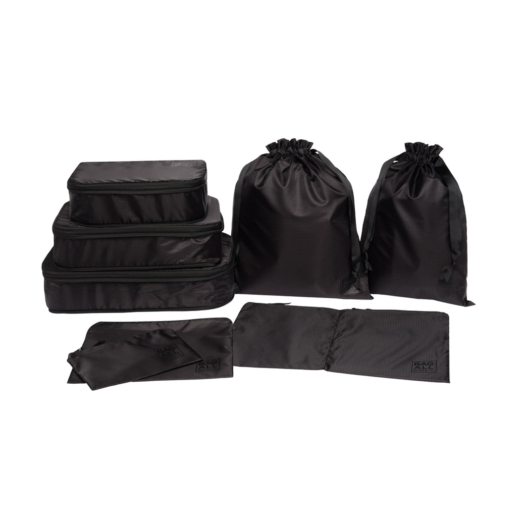 Compression Cubes & Packing Bags Set, 8-pack, Black Bag-all