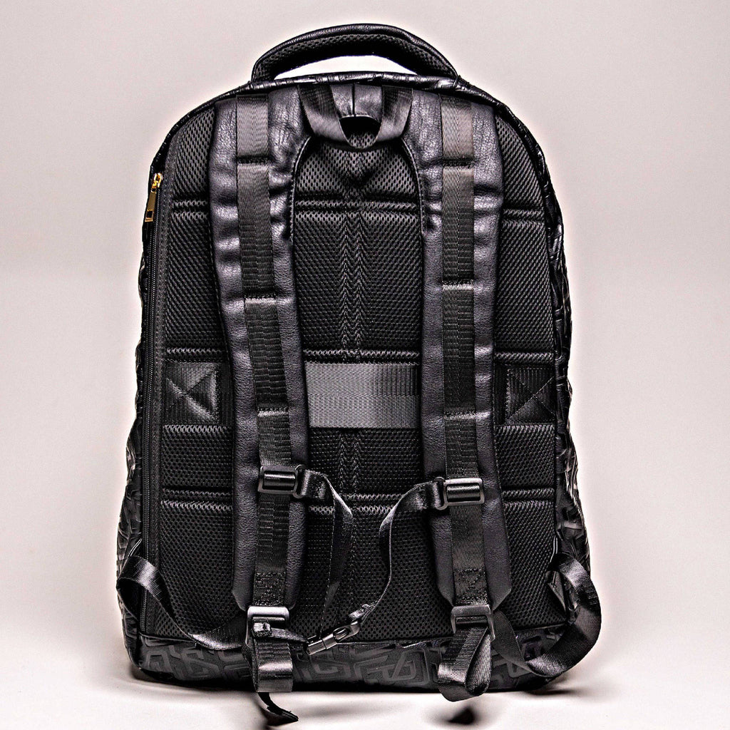 Black Monogram Leather Commuter Bag Sole Premise