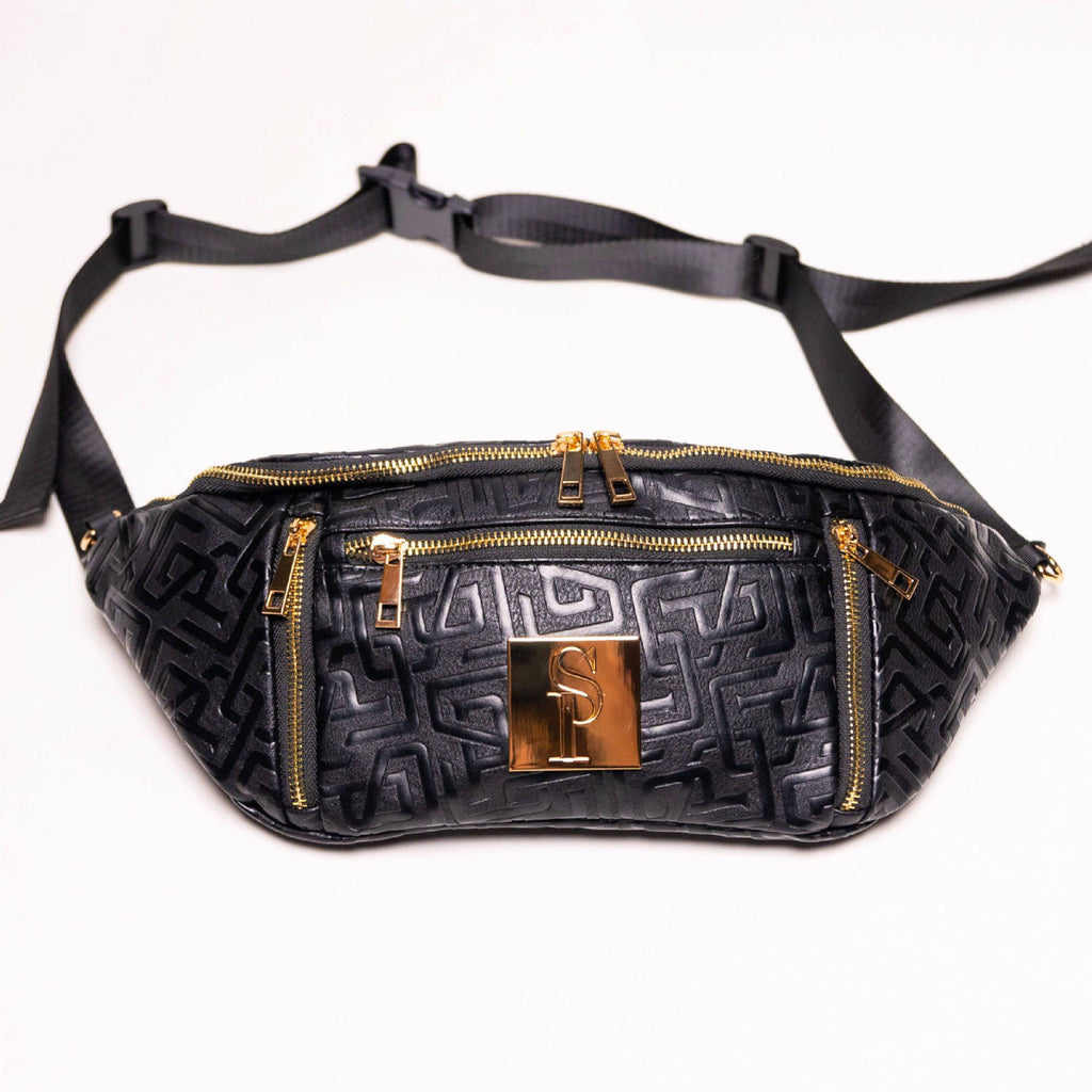 Black Monogram Leather Crossbody Bag Sole Premise