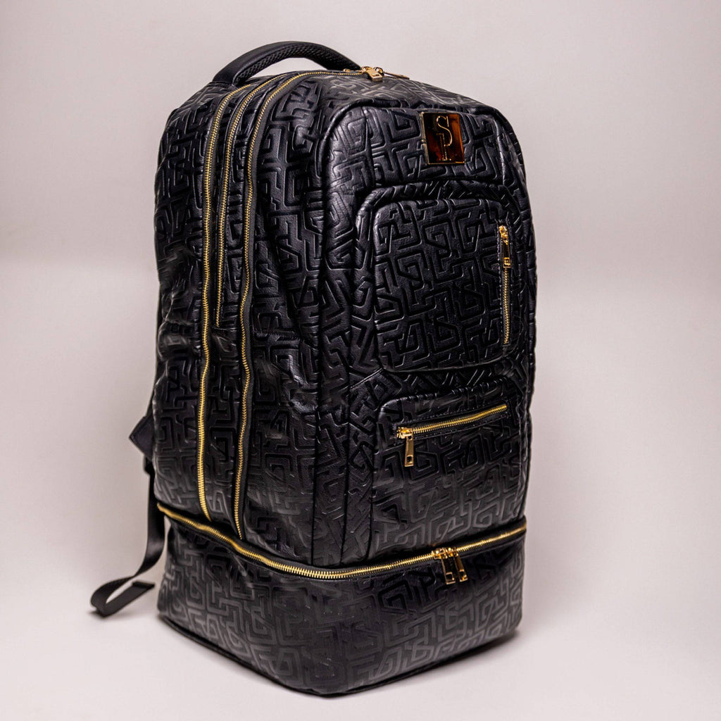 Black Monogram Leather Patented Carry-On Backpack (Only 150 Made) Sole Premise