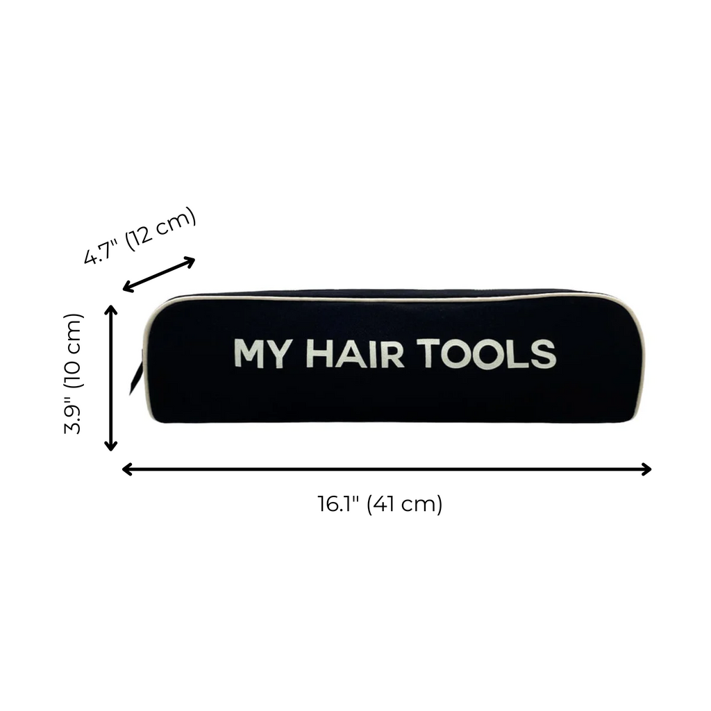 Roomy Hair Wrap Tools Travel Case, Black Bag-all