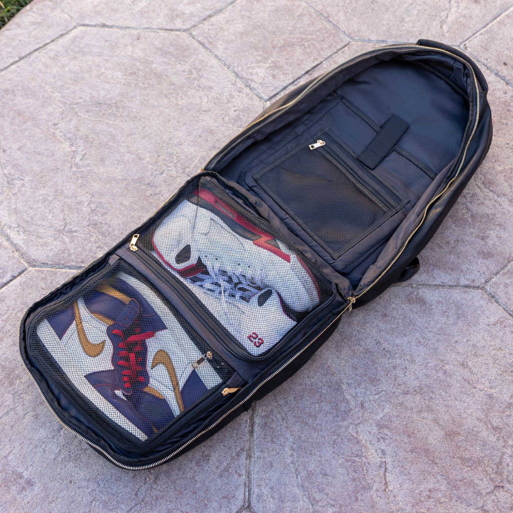 Black Leather Commuter Bag Sole Premise