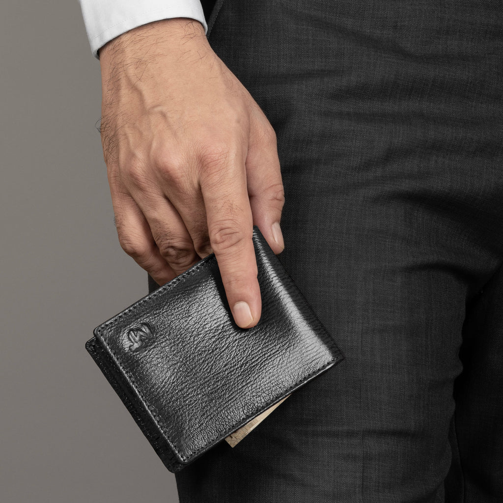 Black Sleek-Fit Wallet Classy Leather Bags