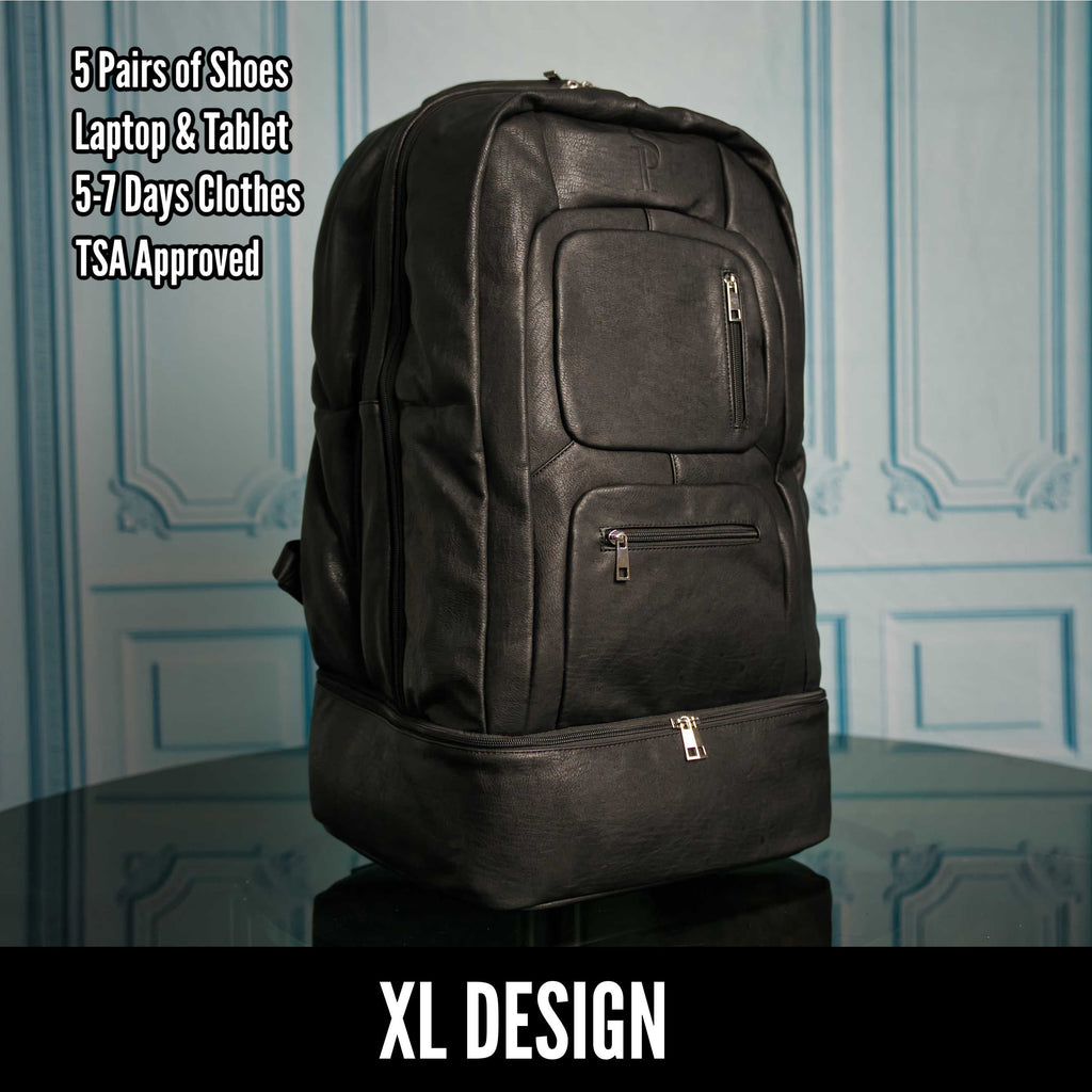 Black Leather Patented Carry-on Bag (XL Design) (Only 300 Made) Sole Premise