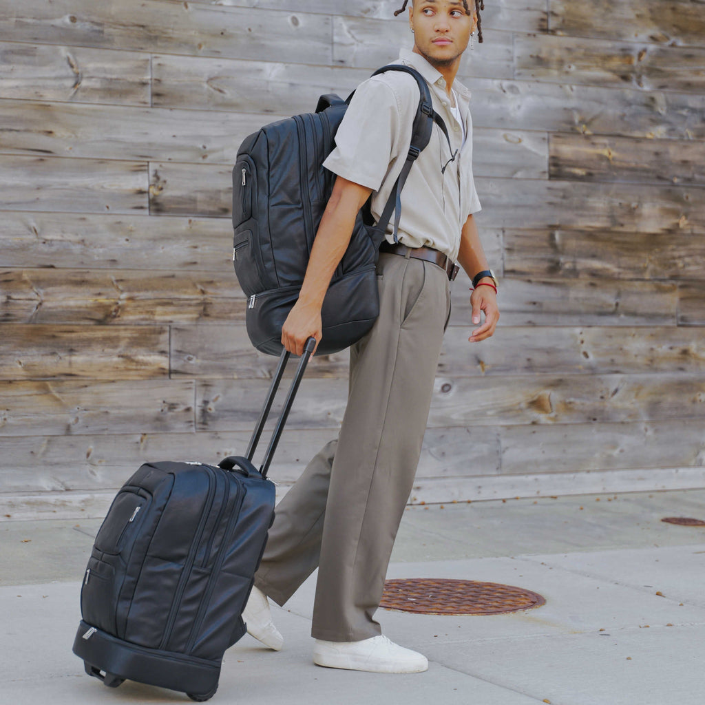 Black Leather Patented Carry On Backpack (Only 300 Made) Sole Premise