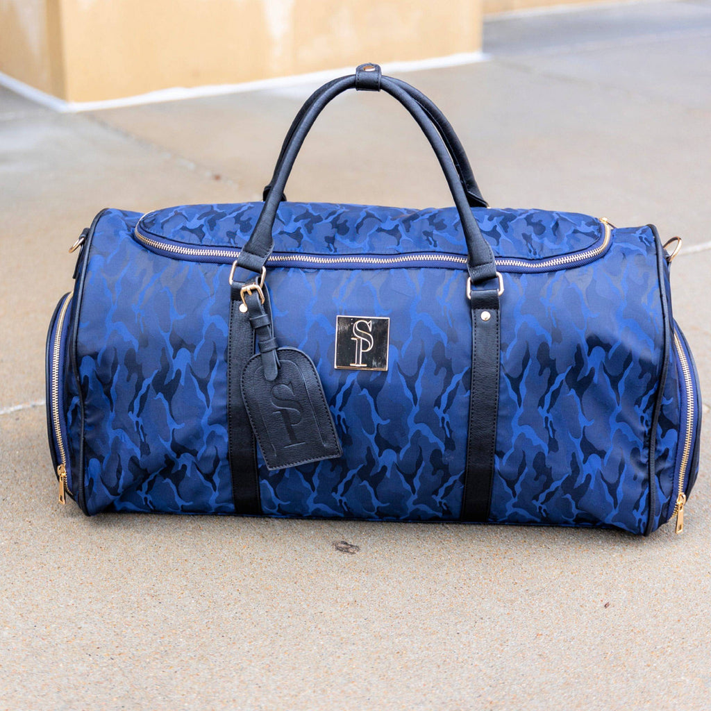 Blue Camo Weekender Duffle Bag Sole Premise