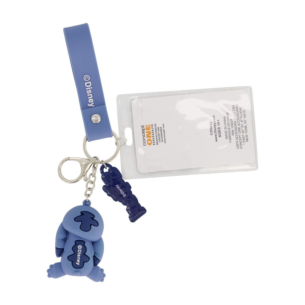 Disney Stitch Charm Keychain and Card Holder Set Ful Luggage