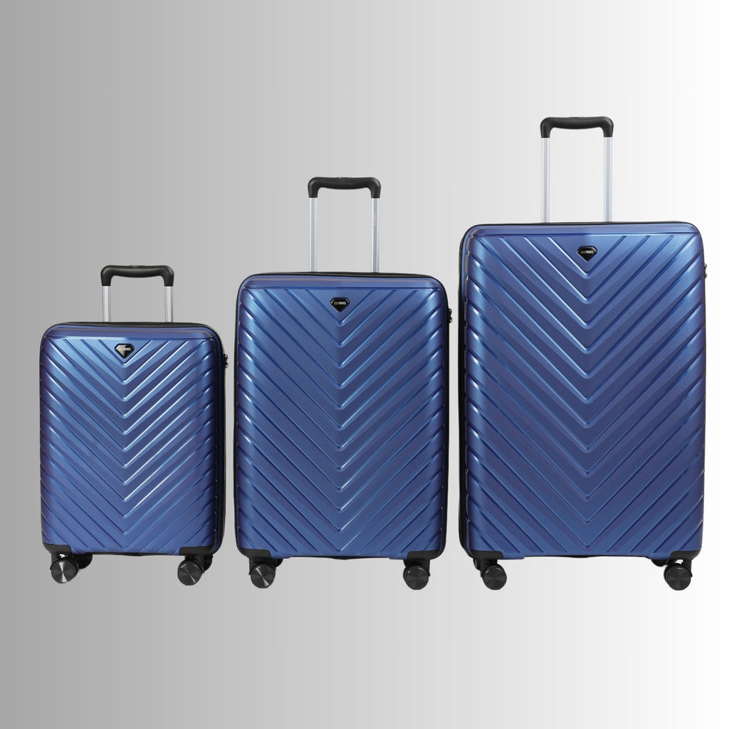 Blue Hardcase Roller Luggage Set (28', 24' and 20') Sole Premise