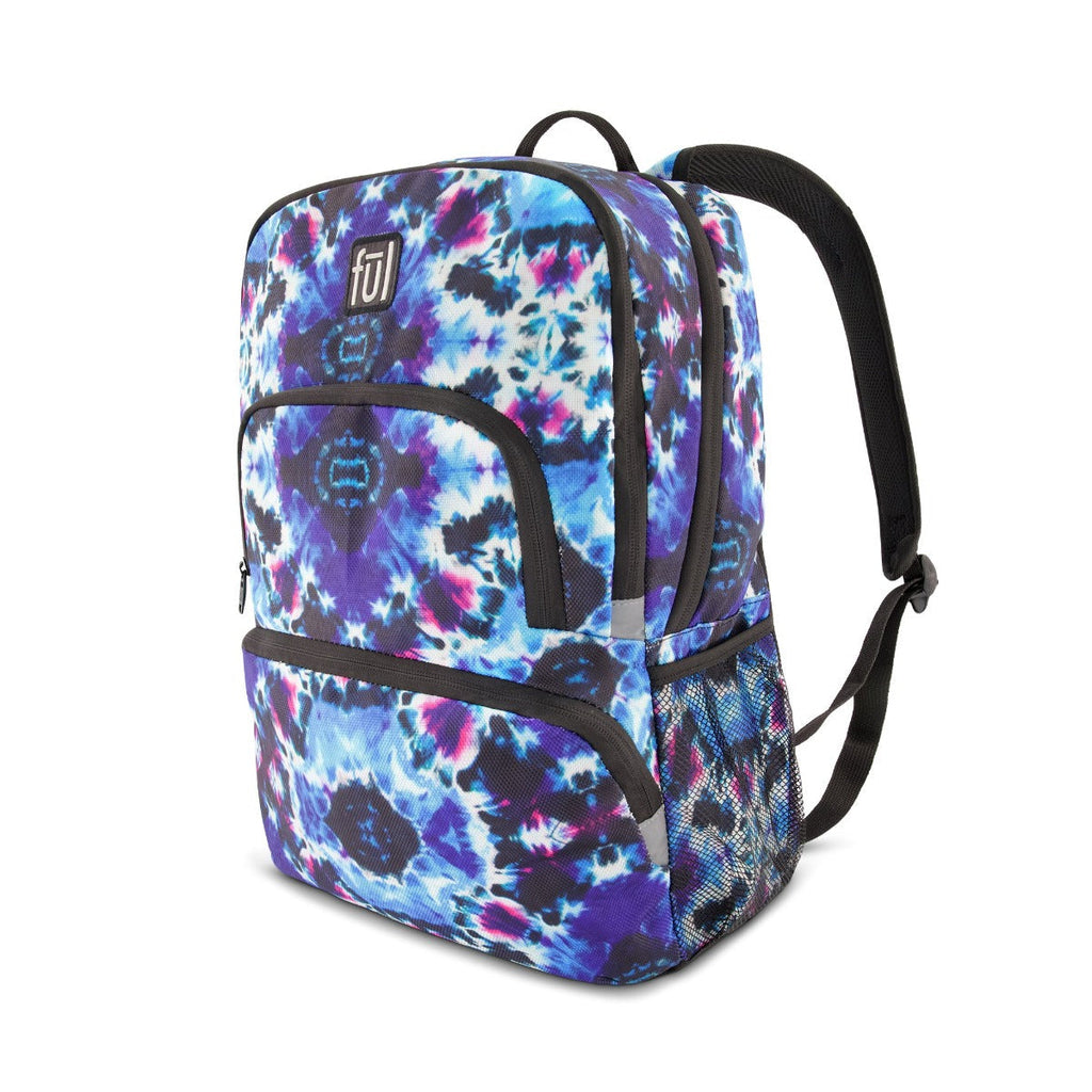 Terrace Laptop Backpack Blue Purple Tie-Dye Ful Luggage