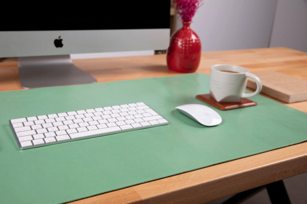 Natural Leather Desk Mat (37 cm x 80 cm) Mizuri Leather