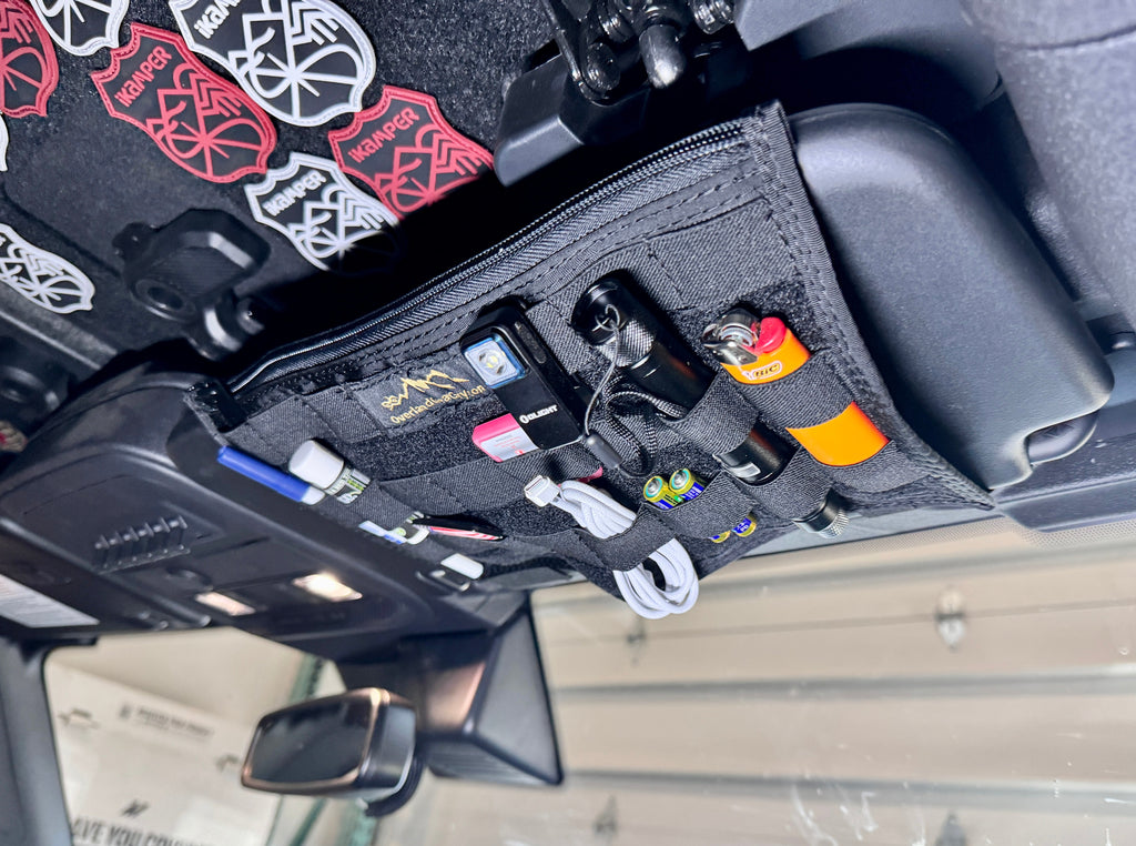 Bronco MOLLE Visor Organizer - Ford Bronco Visor Overland Gear Guy