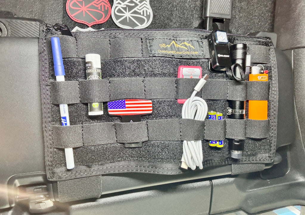 Bronco MOLLE Visor Organizer - Ford Bronco Visor Overland Gear Guy