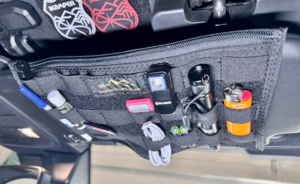 Bronco MOLLE Visor Organizer - Ford Bronco Visor Overland Gear Guy