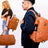 Brown Leather Carrier Backpack Sole Premise