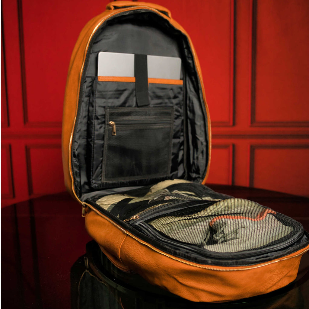 Brown Tumbled Leather 3 Bag Set Sole Premise