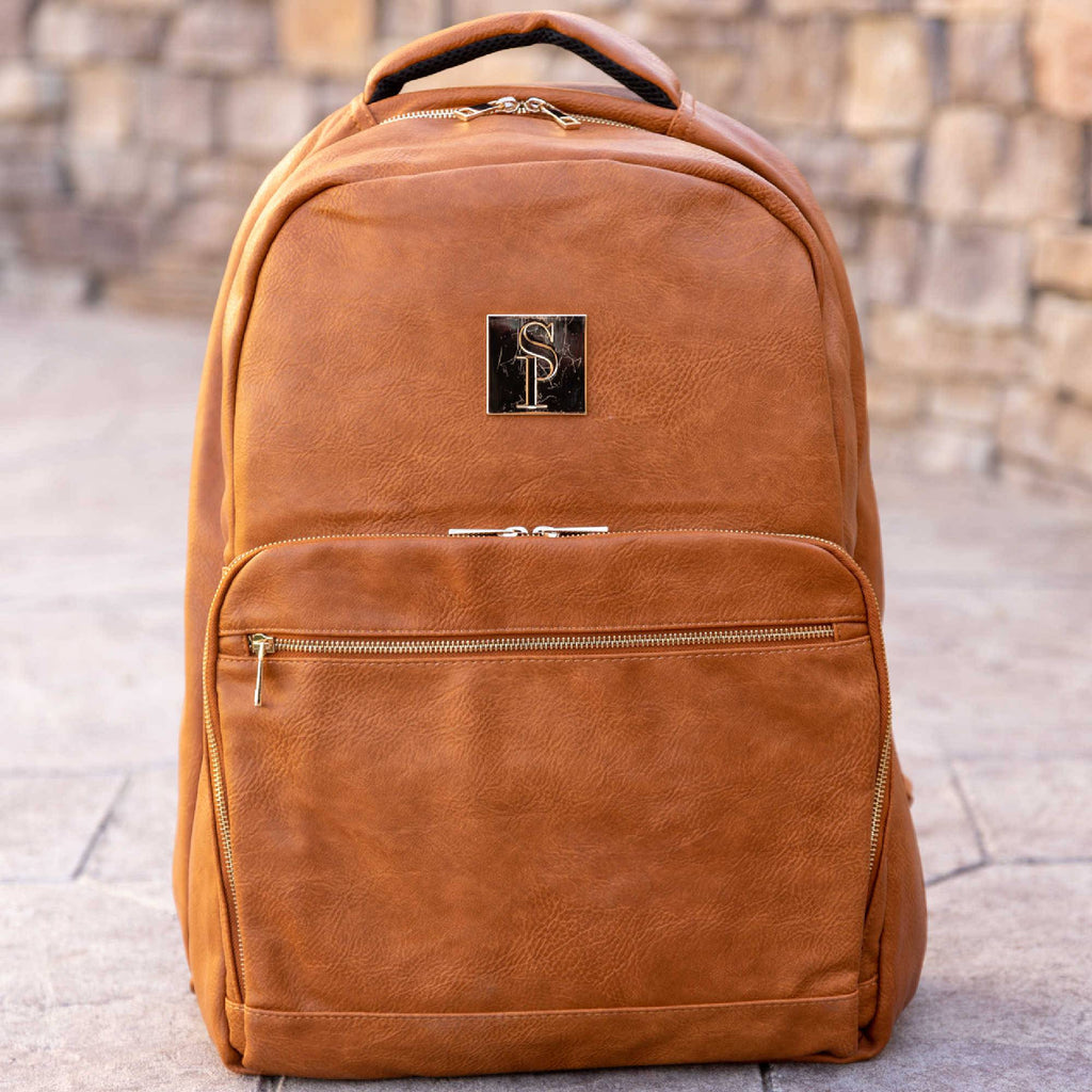 Brown Tumbled Leather 3 Bag Set Sole Premise