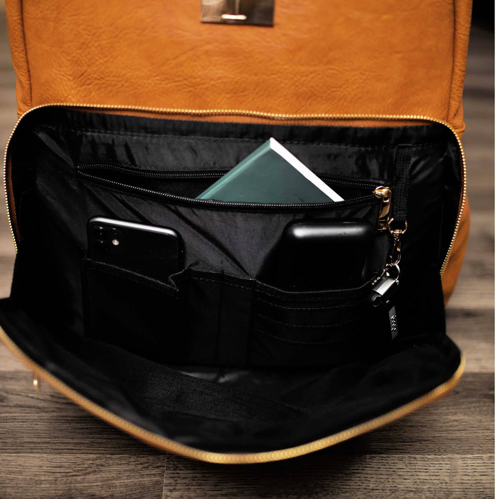 Brown Leather Commuter Bag Sole Premise