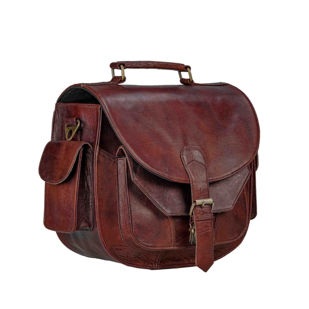 The Philippe Halsman Camera Satchel Classy Leather Bags
