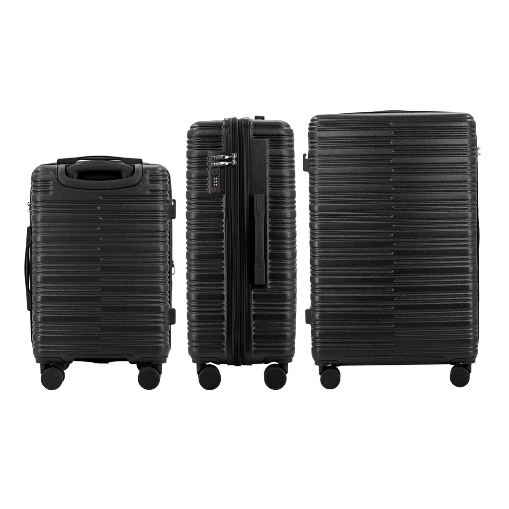 IZOD Camellia Premium Lightweight ABS 3 Piece Luggage Set - 20", 24", 28" with 360° Dual Spinning Wheels and Combo Lock Izod