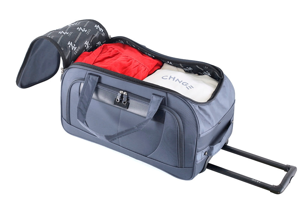 IZOD Carol Lightweight Soft Shell Rolling Duffel Bag with Wheels and Telescopic Handle – Travel-Ready Luggage Duffel Mirage Luggage