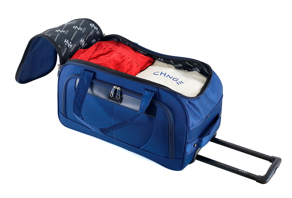 IZOD Carol Lightweight Soft Shell Rolling Duffel Bag with Wheels and Telescopic Handle – Travel-Ready Luggage Duffel Mirage Luggage