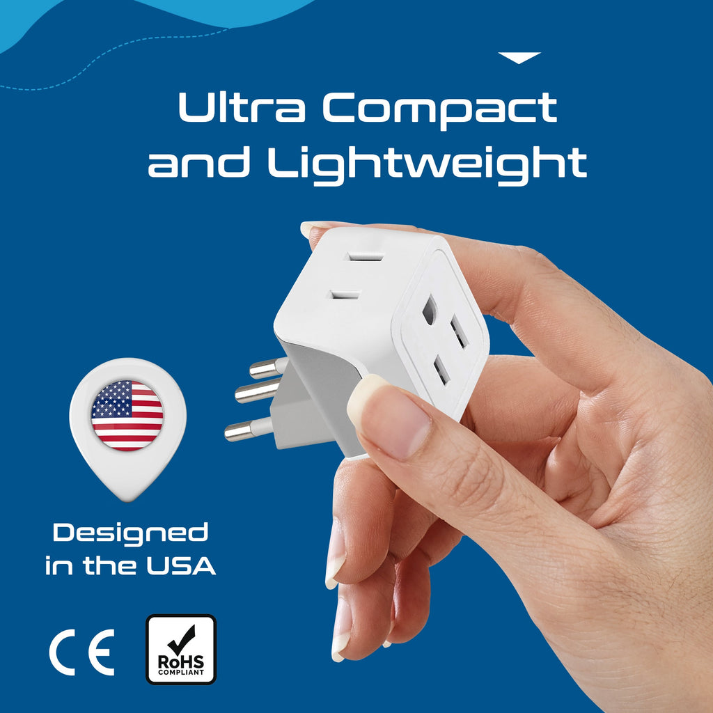 Switzerland Travel Adapter - Type J - Ultra Compact (CT-11A, 3 Pack) Ceptics