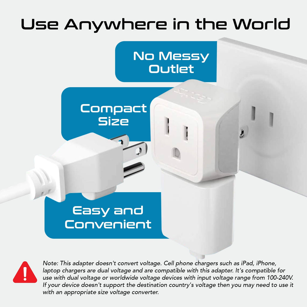 International Travel Adapter Plug Set - 11 pcs 2 in 1 Compact (CT-11PK) Ceptics