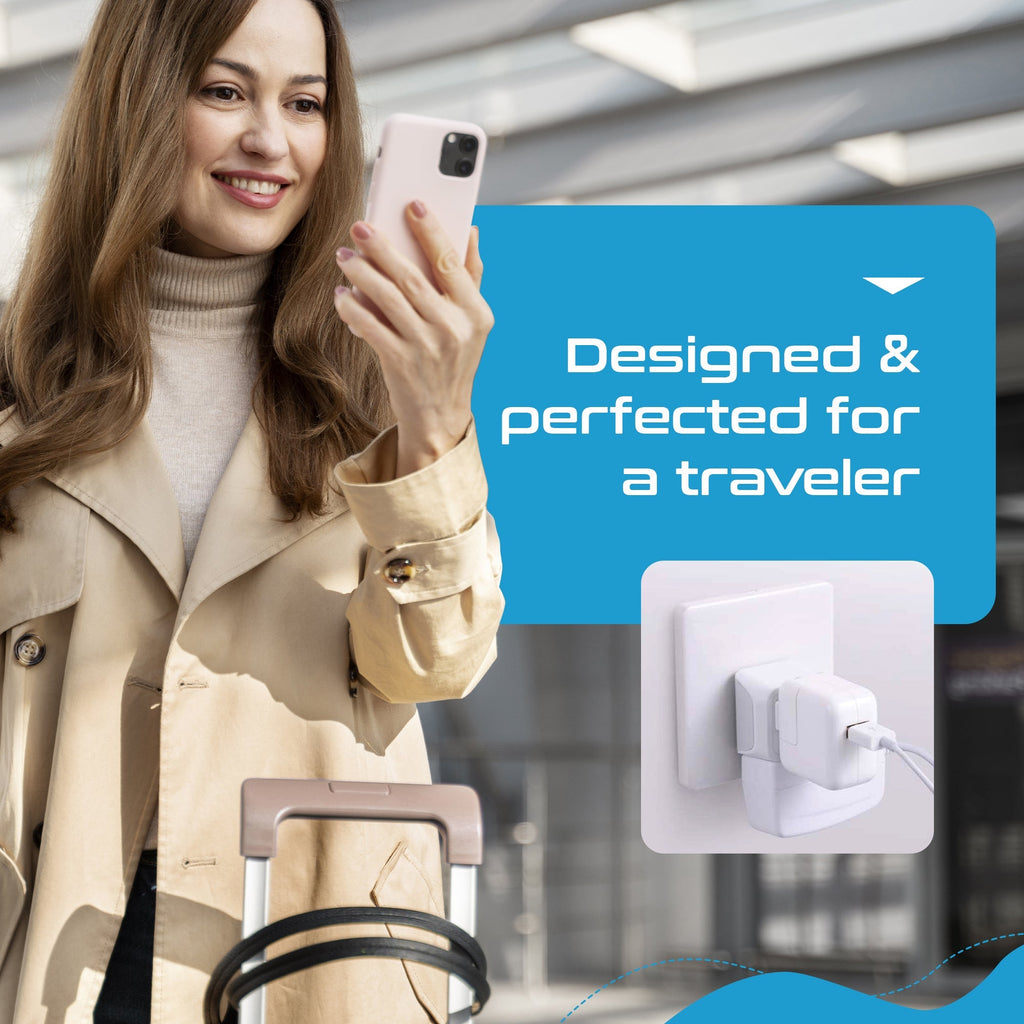 Denmark Travel Adapter - Type K - Ultra Compact (CT-20 ,3 PACK) Ceptics
