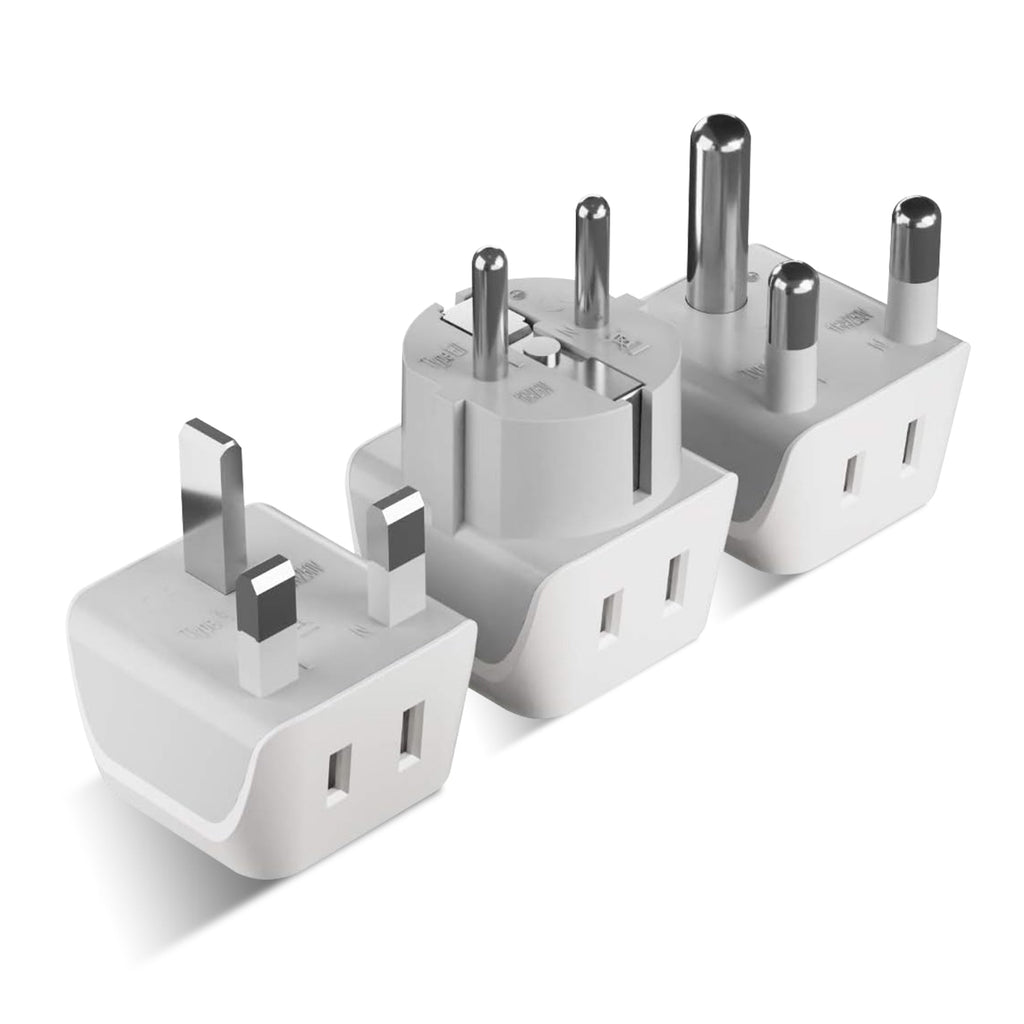 African Travel Adapter Set - Type M, G, E/F - 3pcs (CT-AF-SET) Ceptics