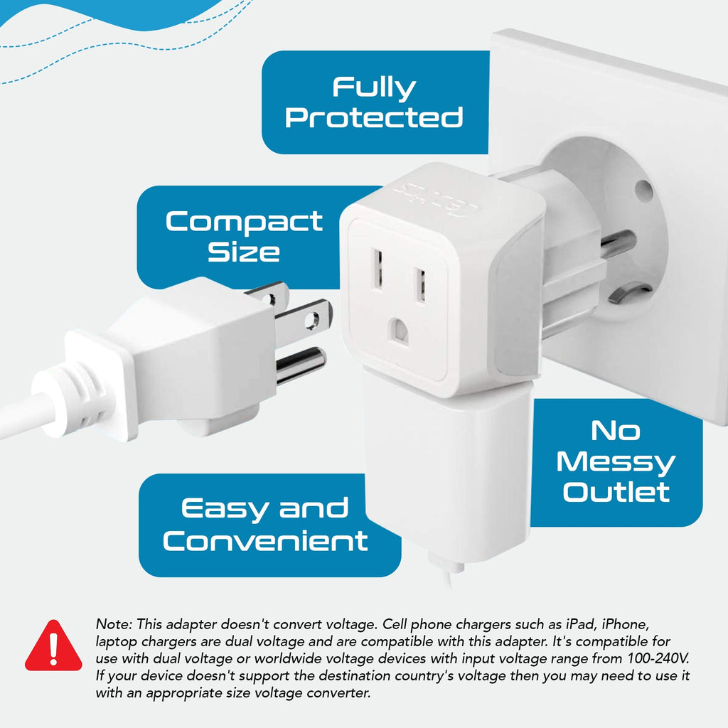 European Travel Adapter Set - Type E/F, G, C - 3pcs (CT-EU-SET) Ceptics