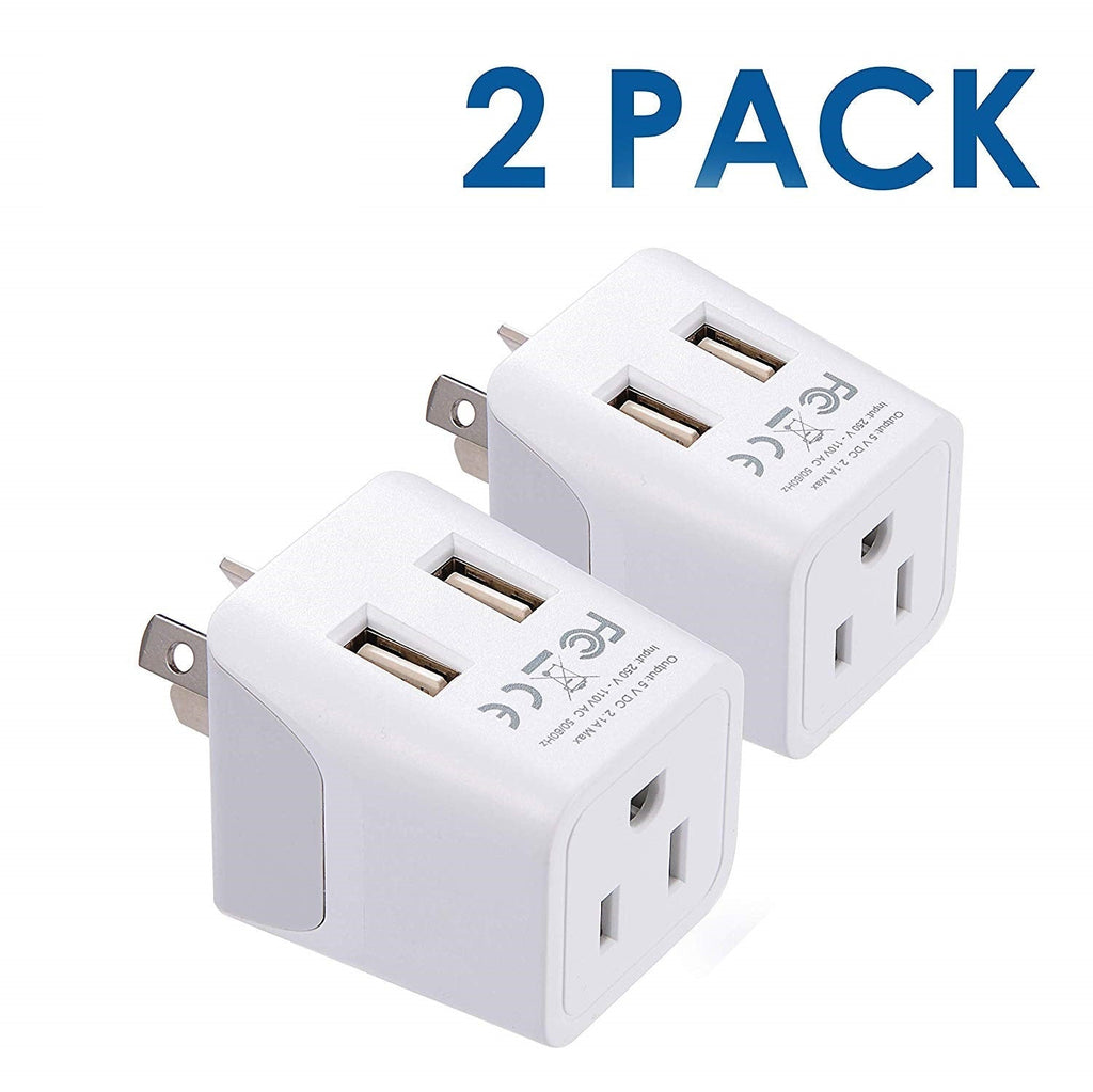 Australia, China Travel Adapter - Type I - Dual USB (CTU-16) Ceptics