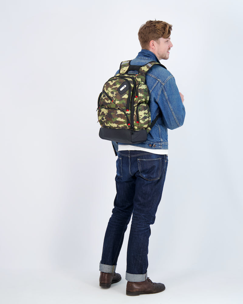 Refugee Woodland Camouflage FŪL Tech Backpack Ful Luggage