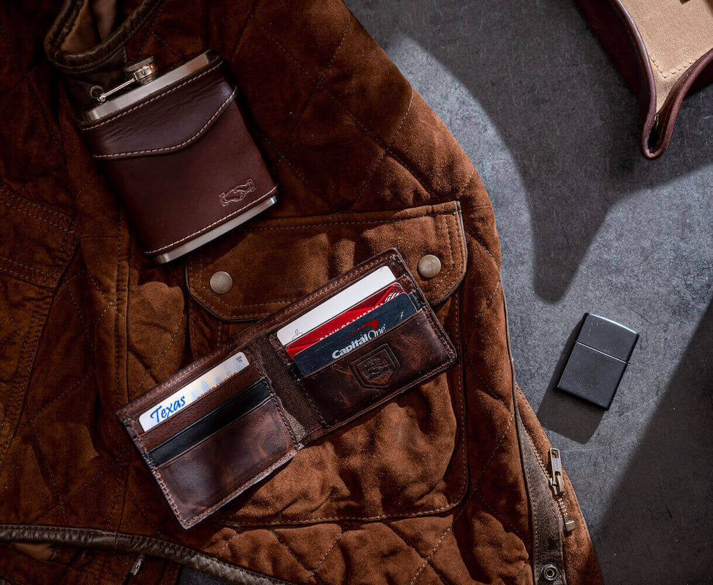 Campaign Leather Flask Mission Mercantile Leather Goods