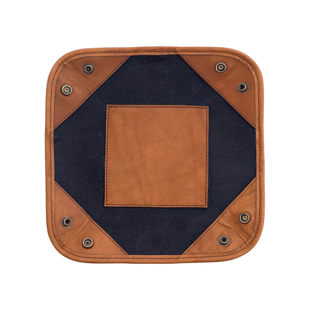 Campaign Waxed Canvas Desk Caddy Mission Mercantile Leather Goods