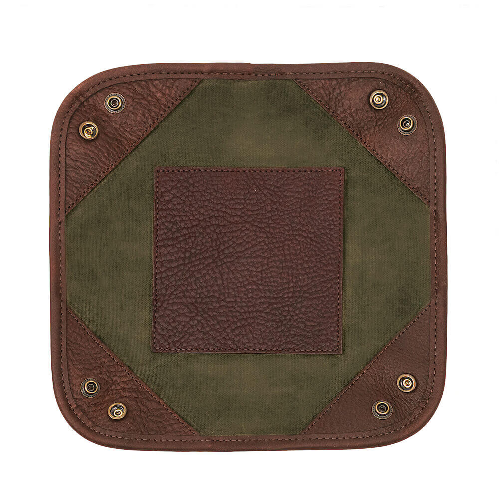 Campaign Waxed Canvas Desk Caddy Mission Mercantile Leather Goods