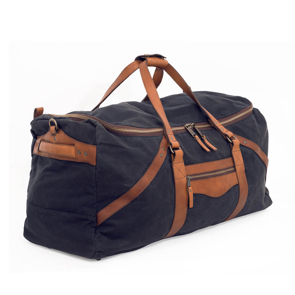 Campaign Waxed Canvas X-Large Duffle Bag Mission Mercantile Leather Goods