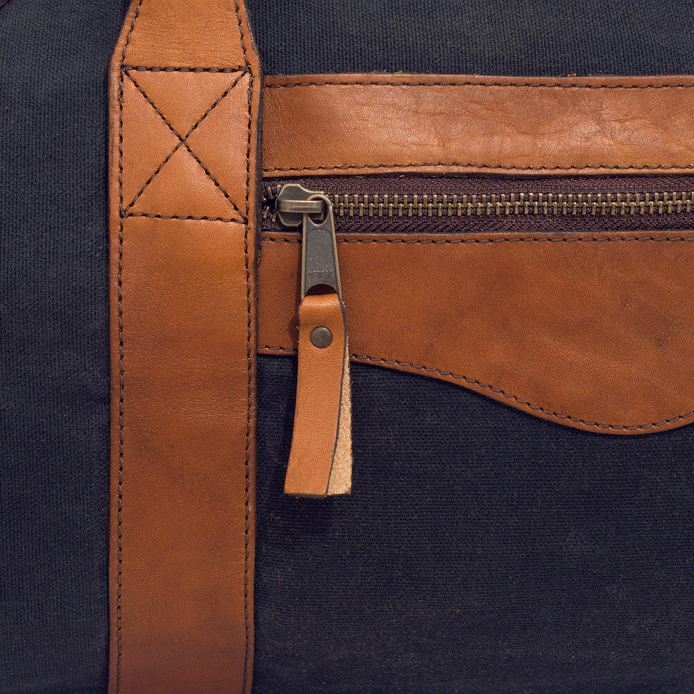 Campaign Waxed Canvas X-Large Duffle Bag Mission Mercantile Leather Goods