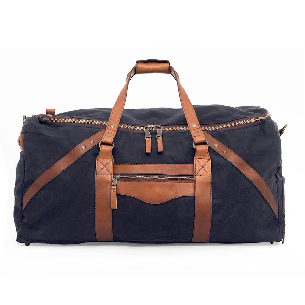 Campaign Waxed Canvas X-Large Duffle Bag Mission Mercantile Leather Goods
