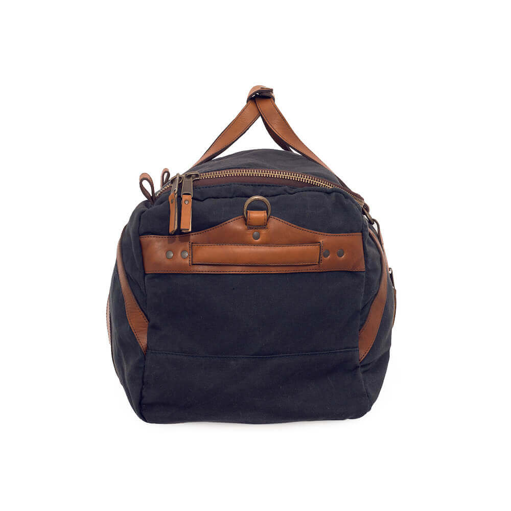 Campaign Waxed Canvas Medium Duffle Bag Mission Mercantile Leather Goods