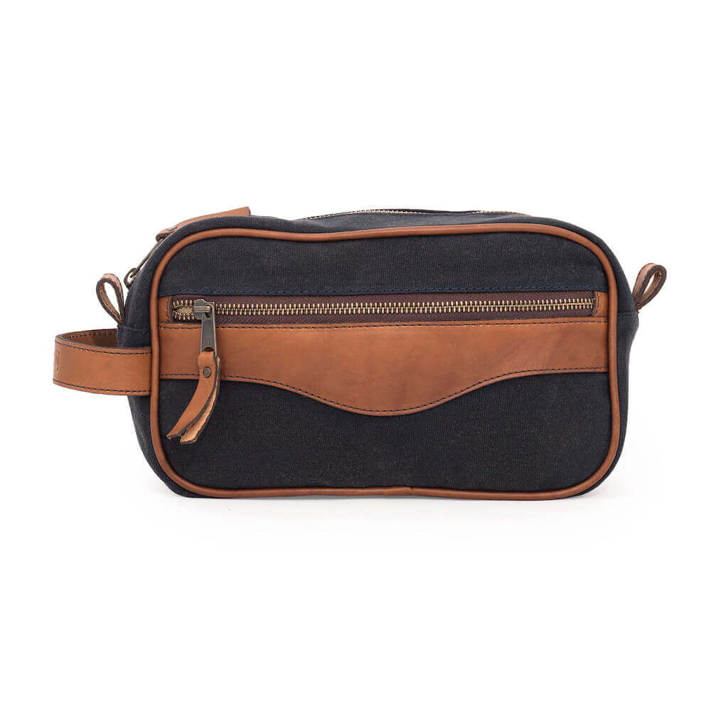 Campaign Waxed Canvas Toiletry Shave Kit Mission Mercantile Leather Goods