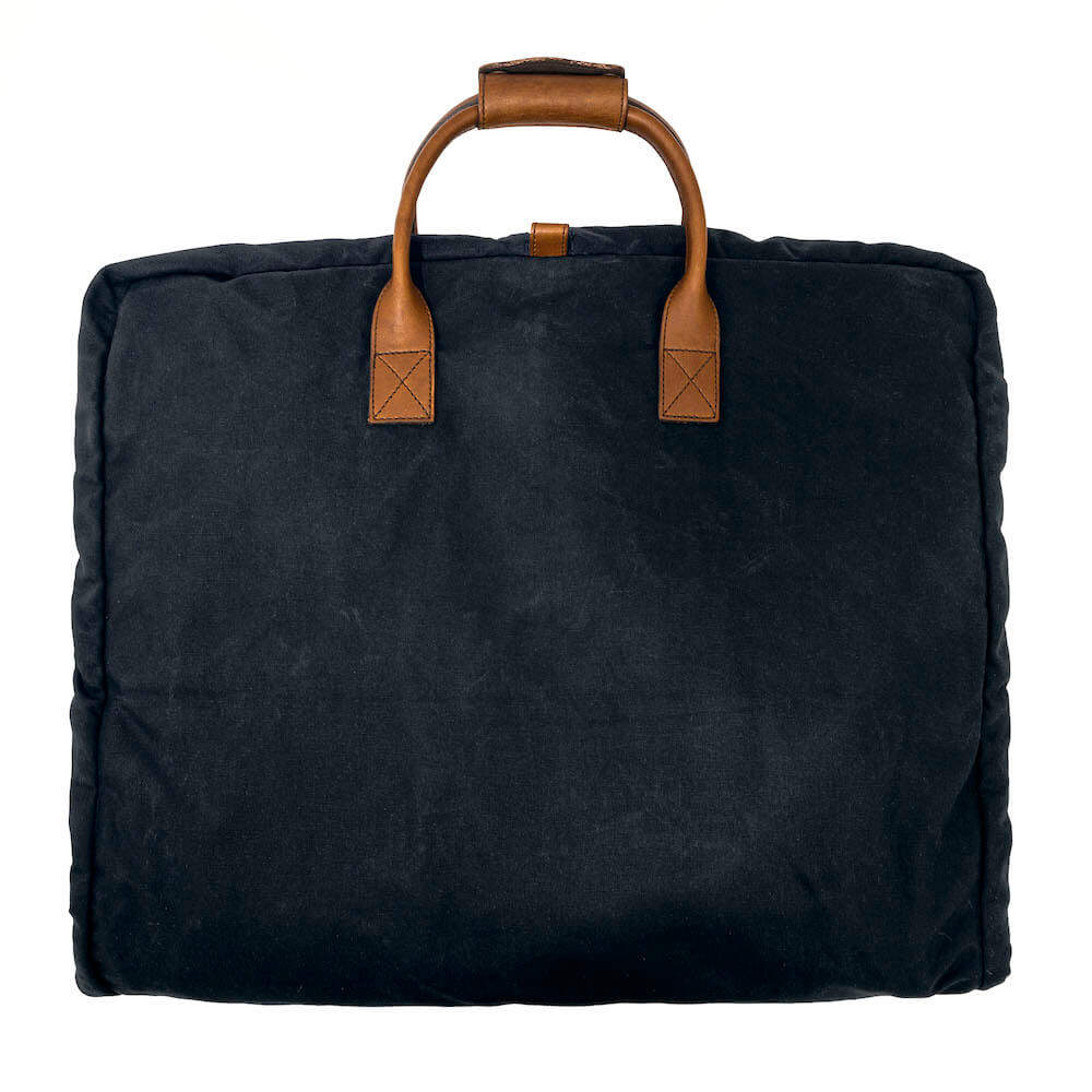 Campaign Waxed Canvas Garment Bag Mission Mercantile Leather Goods