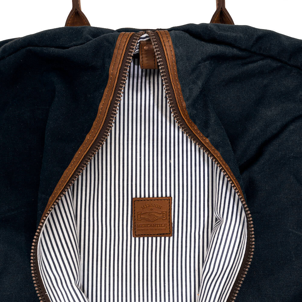 Campaign Waxed Canvas Garment Bag Mission Mercantile Leather Goods