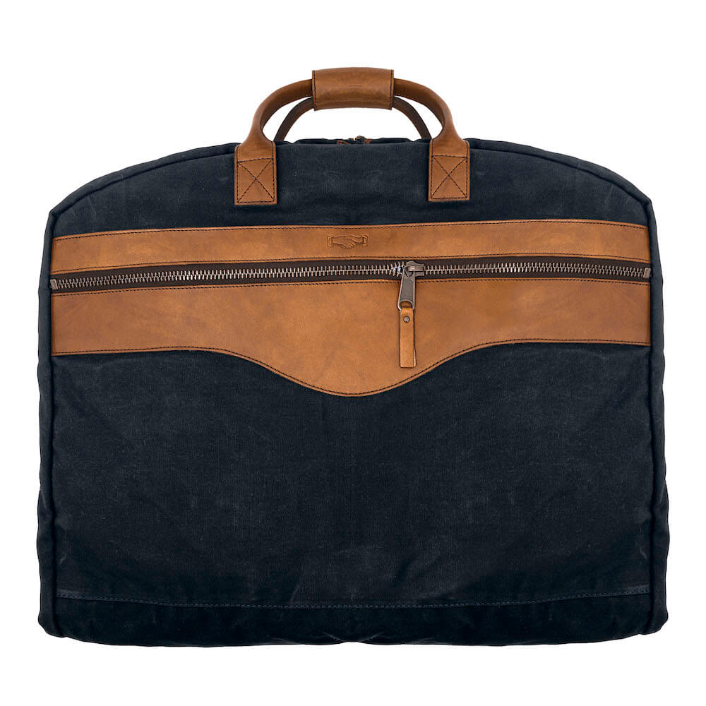 Campaign Waxed Canvas Garment Bag Mission Mercantile Leather Goods